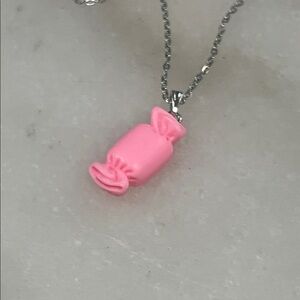 Pink Candy Pendant Necklace